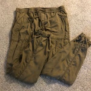 Anthropologie cotton jogger pants